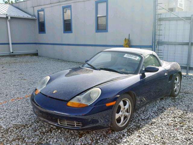 WP0CA298X1U627068 - 2001 PORSCHE BOXSTER BLUE photo 2