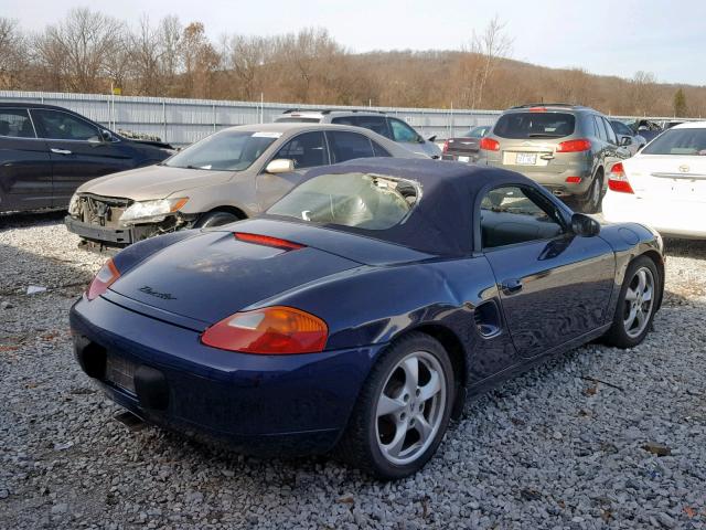 WP0CA298X1U627068 - 2001 PORSCHE BOXSTER BLUE photo 4