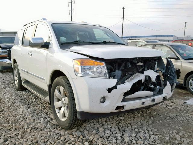 5N1AA0NC7BN624450 - 2011 NISSAN ARMADA SV WHITE photo 1