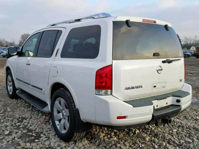 5N1AA0NC7BN624450 - 2011 NISSAN ARMADA SV WHITE photo 3