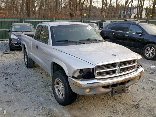 1B7GG22N91S347377 - 2001 DODGE DAKOTA SILVER photo 1