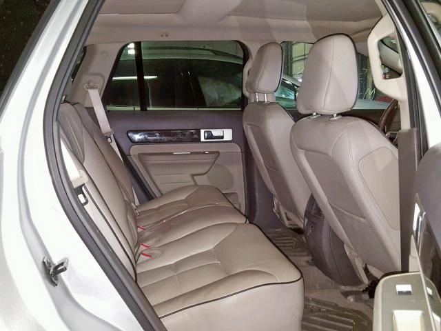 2LMDJ6JC4ABJ02119 - 2010 LINCOLN MKX SILVER photo 6