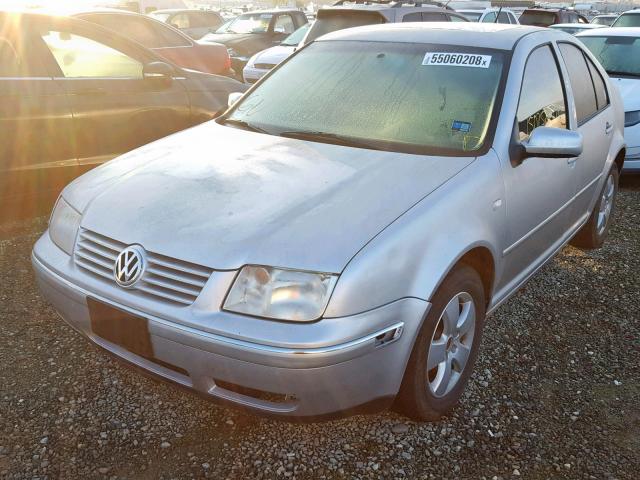 3VWSK69M94M112243 - 2004 VOLKSWAGEN JETTA GLS SILVER photo 2