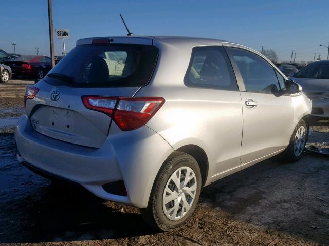 VNKJTUD35JA094919 - 2018 TOYOTA YARIS L SILVER photo 4