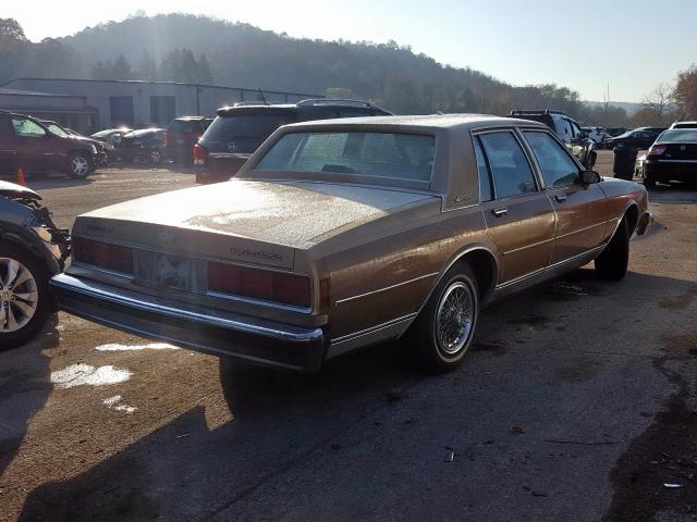 1G1BU51H0HX112677 - 1987 CHEVROLET CAPRICE CL GOLD photo 4