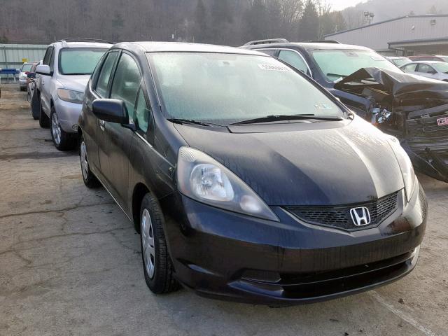 JHMGE8H26AS009813 - 2010 HONDA FIT BLACK photo 1