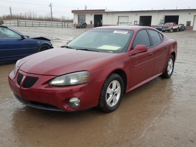 2G2WS522051292846 - 2005 PONTIAC GRAND PRIX BURGUNDY photo 2