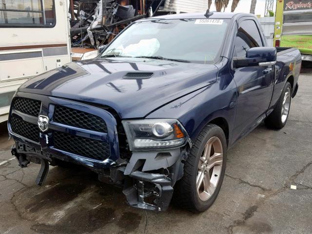 3C6JR6CT7EG254642 - 2014 RAM 1500 SPORT BLUE photo 2