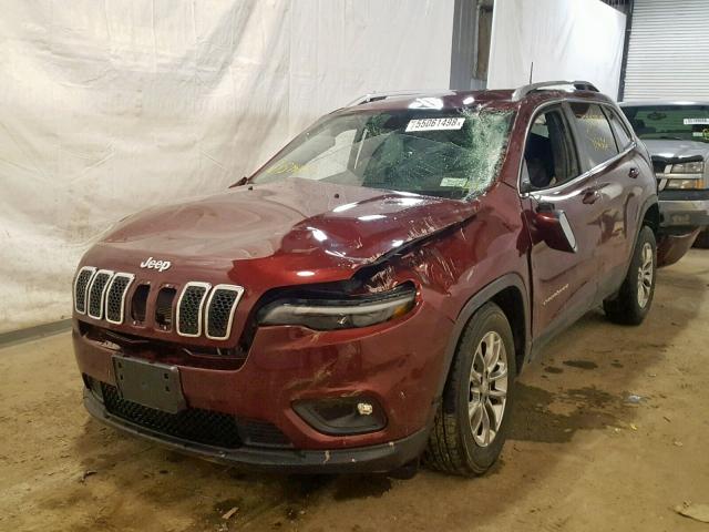 1C4PJMLN9KD169553 - 2019 JEEP CHEROKEE L RED photo 2