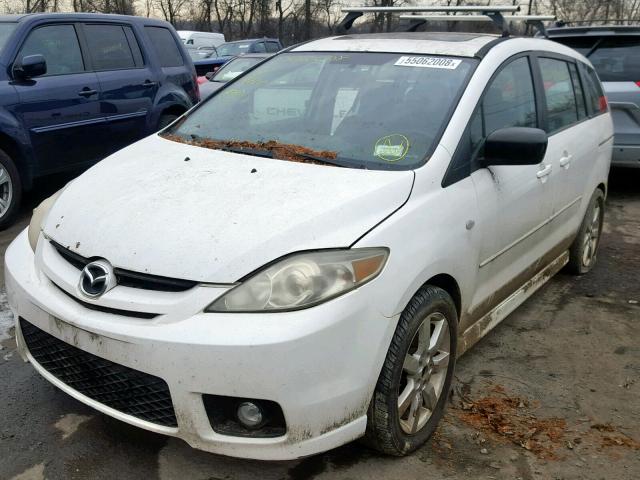 JM1CR29L560121014 - 2006 MAZDA 5 WHITE photo 2