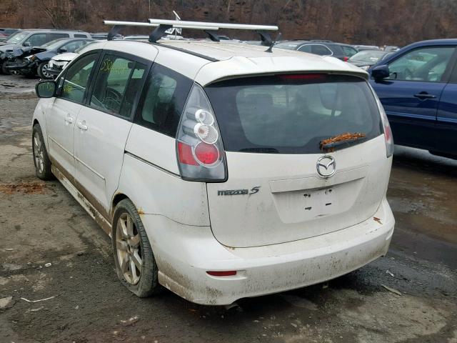 JM1CR29L560121014 - 2006 MAZDA 5 WHITE photo 3