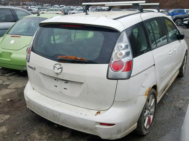 JM1CR29L560121014 - 2006 MAZDA 5 WHITE photo 4