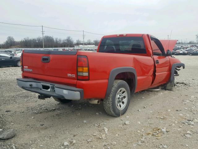 1GTEC14X05Z293928 - 2005 GMC NEW SIERRA RED photo 4