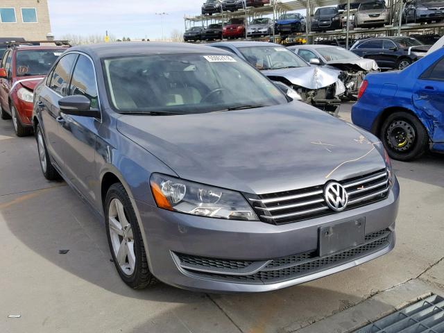 1VWBS7A36EC039876 - 2014 VOLKSWAGEN PASSAT SE GRAY photo 1