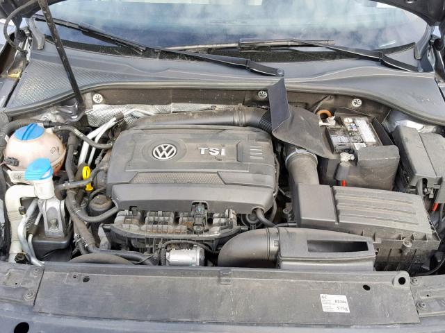 1VWBS7A36EC039876 - 2014 VOLKSWAGEN PASSAT SE GRAY photo 7