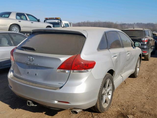 4T3BK3BB6AU043189 - 2010 TOYOTA VENZA BASE SILVER photo 4