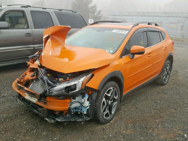 JF2GTALC1J8302094 - 2018 SUBARU CROSSTREK ORANGE photo 2