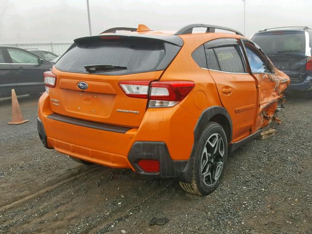 JF2GTALC1J8302094 - 2018 SUBARU CROSSTREK ORANGE photo 4