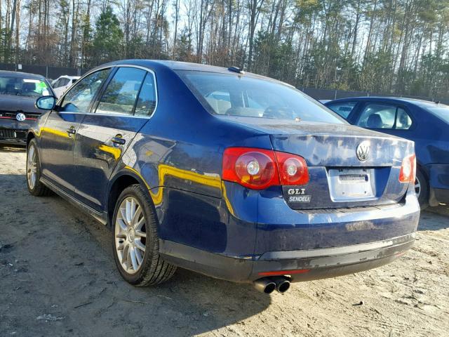 3VWWJ71K46M751430 - 2006 VOLKSWAGEN JETTA GLI BLUE photo 3