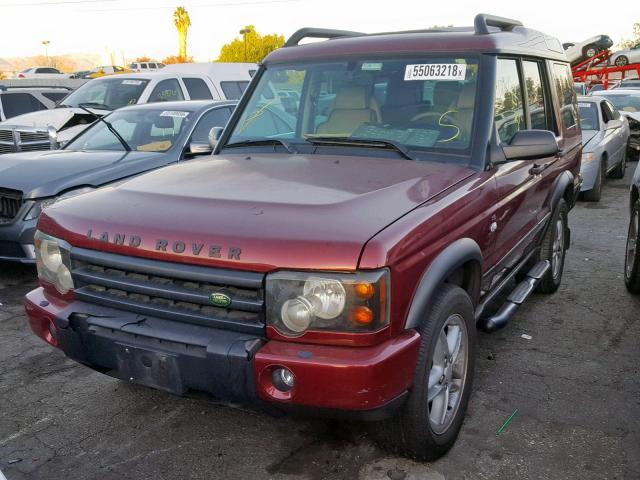 SALTY194X4A858294 - 2004 LAND ROVER DISCOVERY MAROON photo 2