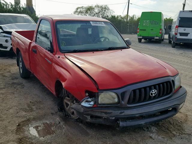 5TENL42N82Z068448 - 2002 TOYOTA TACOMA RED photo 1