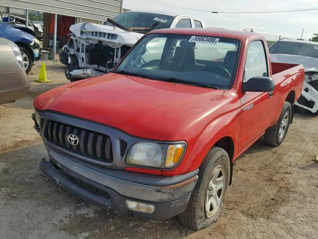 5TENL42N82Z068448 - 2002 TOYOTA TACOMA RED photo 2