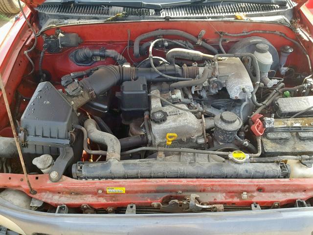 5TENL42N82Z068448 - 2002 TOYOTA TACOMA RED photo 7