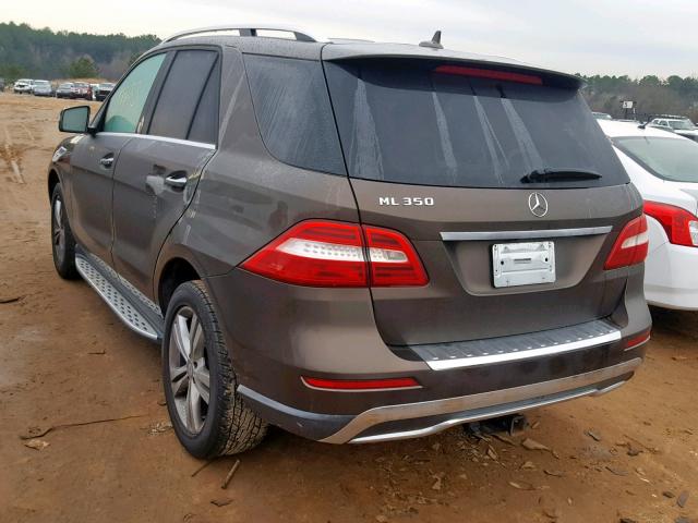 4JGDA5JB7DA245224 - 2013 MERCEDES-BENZ ML 350 BROWN photo 3