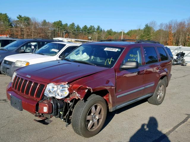 1J8GR48K68C147055 - 2008 JEEP GRAND CHER RED photo 2