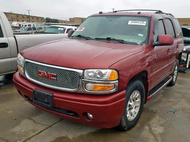 1GKEK63U05J168468 - 2005 GMC YUKON DENA BURGUNDY photo 2