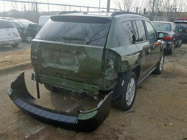 1J8FF47W27D426374 - 2007 JEEP COMPASS GREEN photo 4