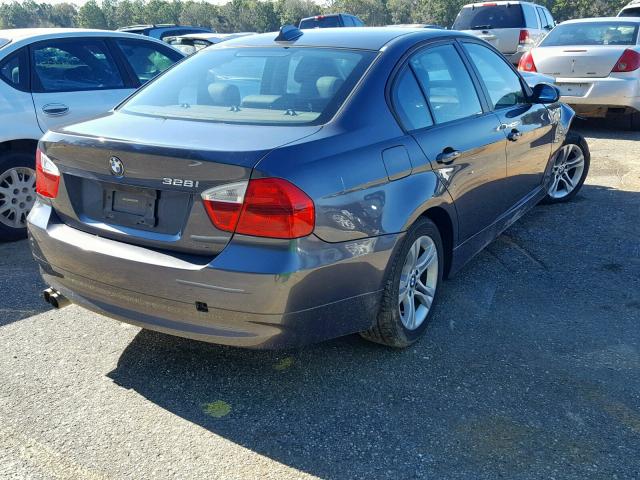 WBAVC53578F010547 - 2008 BMW 328 I SULE GRAY photo 4