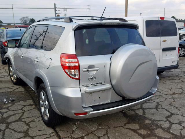 JTMDK4DV3AD015871 - 2010 TOYOTA RAV4 LIMIT SILVER photo 3