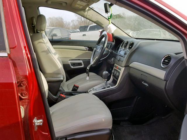 3GNFL4E53CS636171 - 2012 CHEVROLET CAPTIVA SP MAROON photo 5