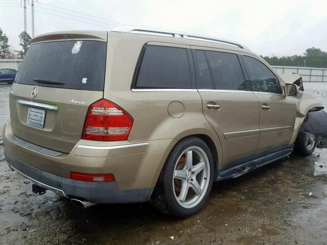 4JGBF71E59A464205 - 2009 MERCEDES-BENZ GL 450 4MA BROWN photo 4