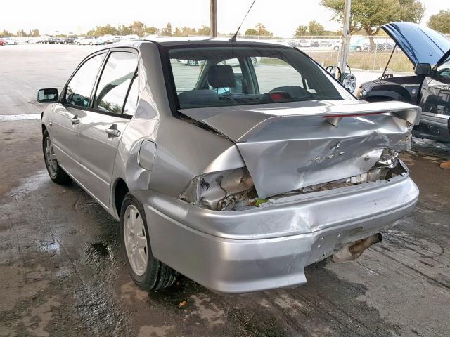 JA3AJ36E43U014520 - 2003 MITSUBISHI LANCER LS SILVER photo 3