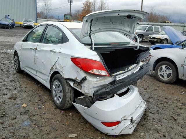 KMHCT4AE1HU334950 - 2017 HYUNDAI ACCENT SE WHITE photo 3