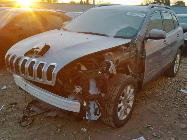 1C4PJMDB1FW535181 - 2015 JEEP CHEROKEE L GRAY photo 2