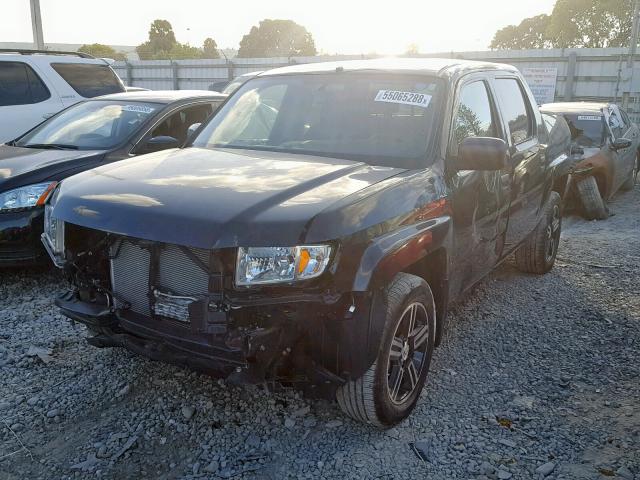 5FPYK1F7XEB013071 - 2014 HONDA RIDGELINE BLACK photo 2