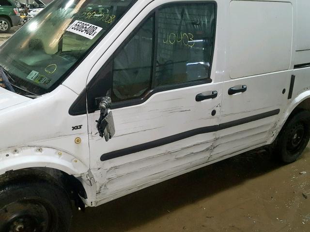 NM0LS7DN6DT141520 - 2013 FORD TRANSIT CO WHITE photo 9