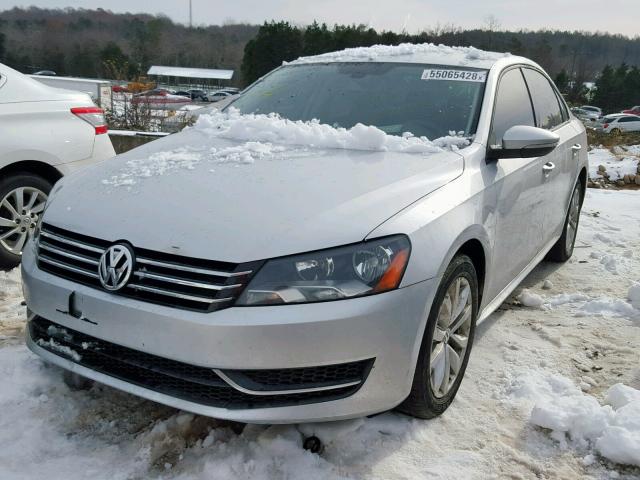 1VWAH7A35CC027967 - 2012 VOLKSWAGEN PASSAT S SILVER photo 2