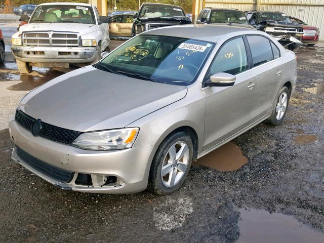 3VWLL7AJ4DM232881 - 2013 VOLKSWAGEN JETTA TDI GOLD photo 2