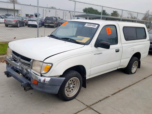 4TANL42N9WZ016663 - 1998 TOYOTA TACOMA WHITE photo 2