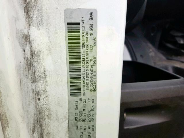 3C6TRVNG1HE511572 - 2017 RAM PROMASTER 白色 照片 10