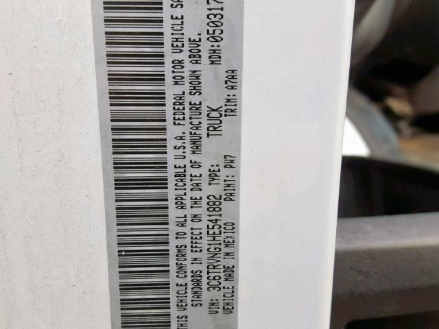 3C6TRVNG1HE541882 - 2017 RAM PROMASTER 白色 照片 10