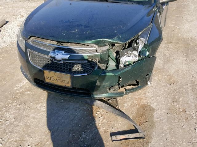 1G1PJ5SB8E7243103 - 2014 CHEVROLET CRUZE ECO GREEN photo 9