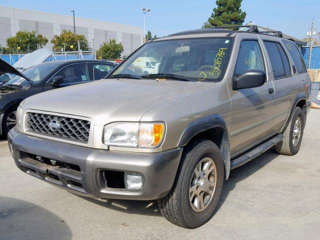 JN8AR07Y6YW445989 - 2000 NISSAN PATHFINDER GOLD photo 2