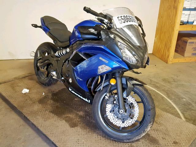 JKAEXEE15DDA12365 - 2013 KAWASAKI EX650 E BLUE photo 1