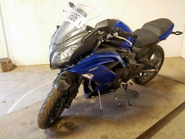 JKAEXEE15DDA12365 - 2013 KAWASAKI EX650 E BLUE photo 2