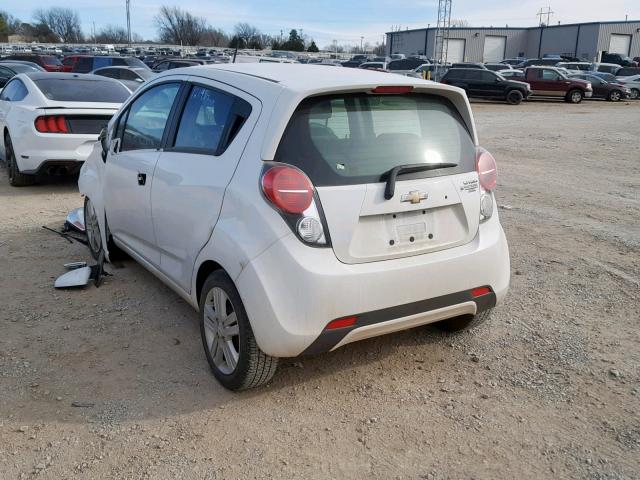 KL8CB6S98EC485718 - 2014 CHEVROLET SPARK LS WHITE photo 3